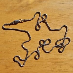 24” Italian Sterling Silver Rounded Box Chain